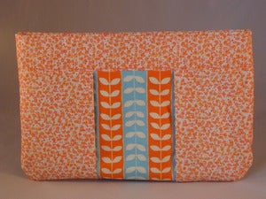 Image of Orange and Blue Clutch/Pouch