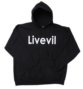 Image of Core Logo Black Hooded Pullover