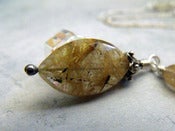 Image of Cupid's Dart Drop Necklace | Golden Rutilated Quartz, Sterling Silver