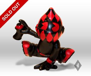 Image of 8" Black and Red Free Runner Kid