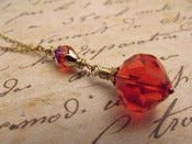 Image of Hyacinth Romance Drop Necklace | Vintage Swarovski Crystals, Vermeil