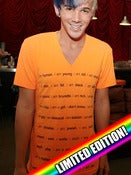 Image of Neon Orange i am me V-Neck