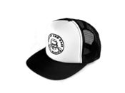 Image of "Shut Up and Race" Trucker Hat, Black/White (P1B-T0514) 