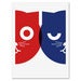 Image of Dueling Watson the Cat Print - Screen Printed