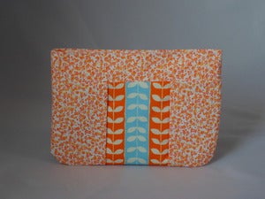 Image of Orange and Blue Zipper Pouch