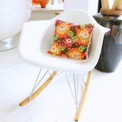 Image of Petit Coussin Fleurs (rose)