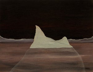 Image of "Solitude" Original Iceberg Painting by Artist Omar Zingaro Bhatia