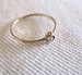 Image of beaded 14k gold and diamond solitare ring