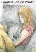 Image of Bear Hug - Framed or Unframed Print. 