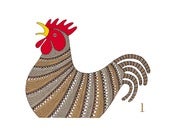 Image of One Noisy Cockerel - Limited Edition Screenprint
