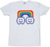 Image of 8 Bit Apparel Rainbow Cloud Tee