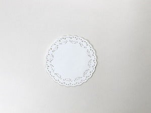 Image of Round White Paper Doilies