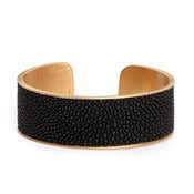 Image of Manchette Caviar or médium / Caviar gold cuff medium
