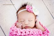Image of Mini Chunky Blanket in Blossom (can customize)