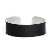 Image of Manchette Grey storm argent médium / Grey storm silver cuff medium