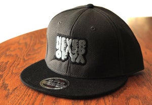 Image of Never Heard Of Ya Snapback - Charcoal w/ Black Brim