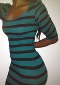 Image of Striped turquoise dress