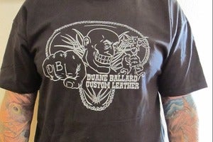 Image of Db Custom Leather Logo T-shirt