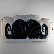 Image of Uncle Rupert Mustache Pillow (Black)