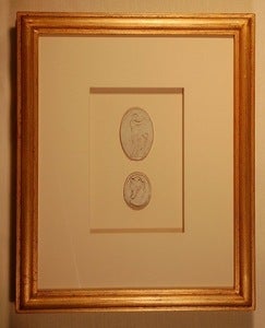 Image of Framed intaglios - "Maddy" Design