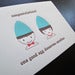 Image of 1615 - two good eggs letterpress congrats card