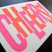 Image of 1511 - cheers to you letterpress congrats card