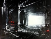 Image of 'End Of The Lines' - original painting on canvas