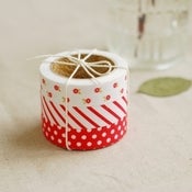 Image of fabric tape value pack - red ribbon
