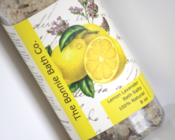 Image of  Lemon Lavender Aromatherapy Bath Salts With Lavender Buds 