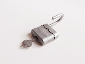 Image of Antique Czech Padlock with Key