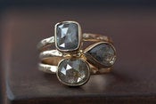 Image of Silver-Grey Diamond in 14kt Yellow Gold