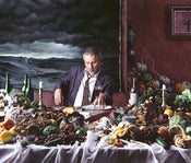 Image of Bellows Print "Self Portrait with Wine Glass (Gluttony)" - large