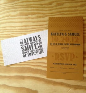 Image of Always Smile Wedding Invitation Suite
