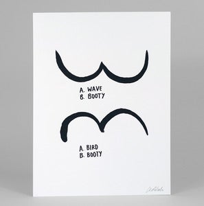 Image of BIRD, BOOTY Print