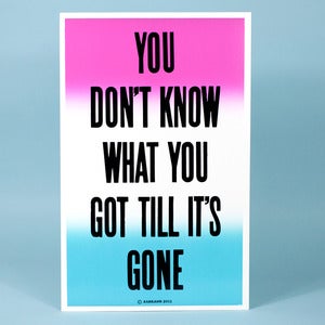 Image of YOU DON'T KNOW WHAT YOU GOT Print
