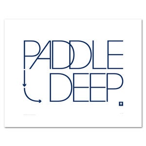 Image of Paddle Deep Print -  Screen Printed