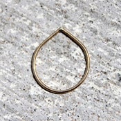 Image of Single Golden Teardrop Ring