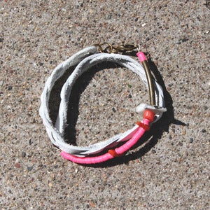 Image of Double Wrap Leather Bracelet