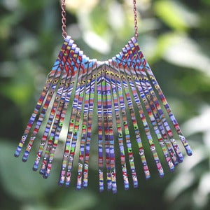 Image of Hand Painted Hairpin Necklace