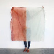 Image of COLORBLOCKS Scarf Rust/Mint