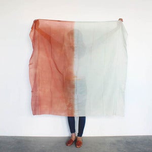 Image of COLORBLOCKS Scarf Rust/Mint