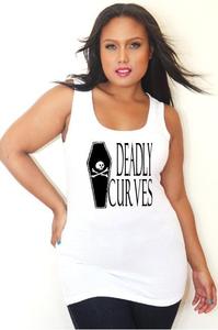 Image of Deadly Curves Tee Shirt - More Styles- Tess Munster Shop- Plus Size Tank Top 