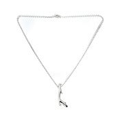 Image of Collier Corail argent / Coral silver necklace