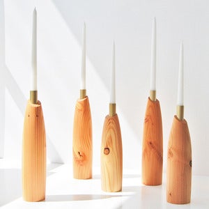Image of Tod Candle Holder (w/ Brass Insert)