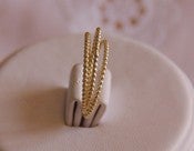 Image of ONE 14k solid gold dotted/beaded band 