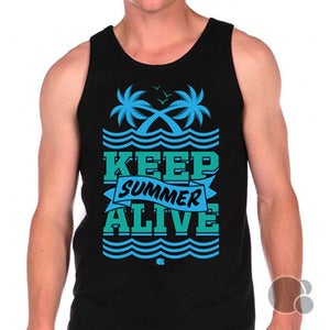 Image of Keep Summer Alive Tank-black