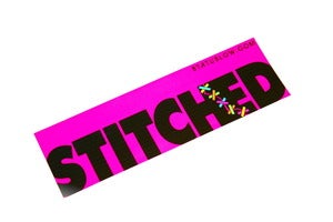 Image of Stitched Bumper Sticker