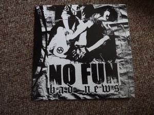 Image of NO FUN Bad News 7"