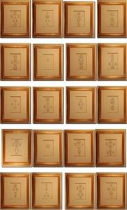 Image of Framed intaglios, set of 20