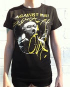 Image of Against Me! - Black Me Out Womens T-Shirt